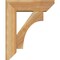 Ekena Millwork Westlake Slat Rough Sawn Bracket w/ Offset Brace, Western Red Cedar, 6"W x 18"D x 22"H BKT0604X18X22WTL06RWR - alternate 2